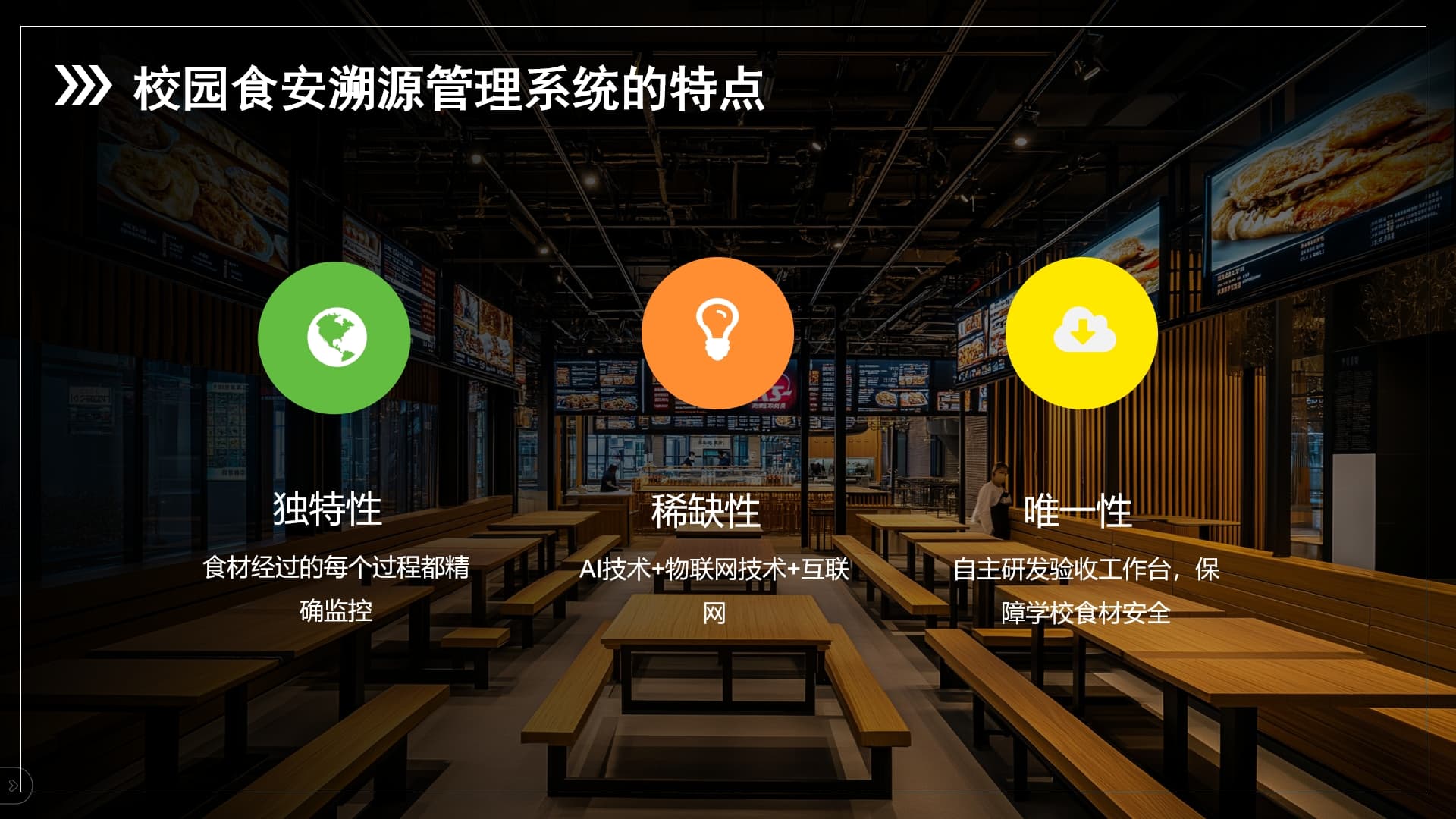 校园食品安全溯源管理系统特点